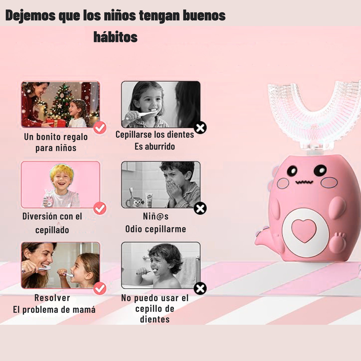 Cepillo eléctrico para niños.