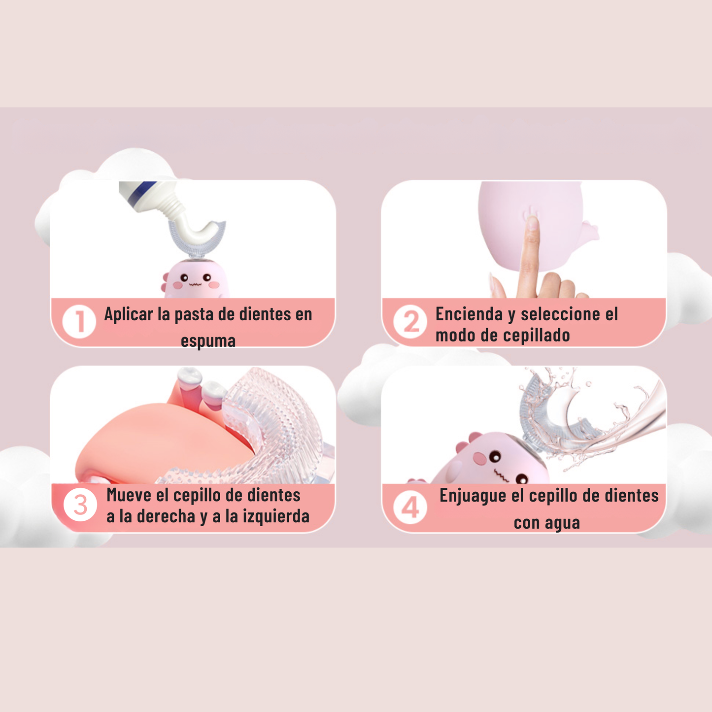 Cepillo eléctrico para niños.